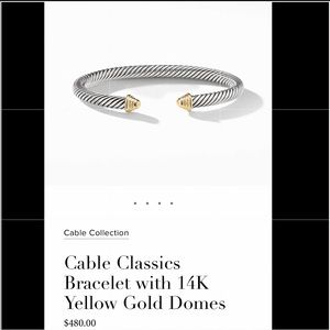 David Yurman 5mm cable bracelet